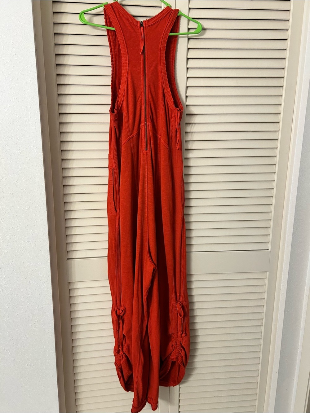 Anthropologie daily practice Red Wide-Leg ribbed Jumpsuit - Picture 9 of 10